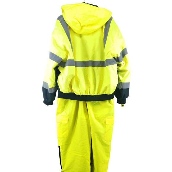 Reptyle Workwear Reflective Jacket & PIP Overalls Set Mens 2X Yellow A - Picture 2 of 16